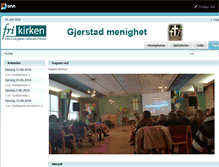 Tablet Screenshot of gjerstad.frikirken.no